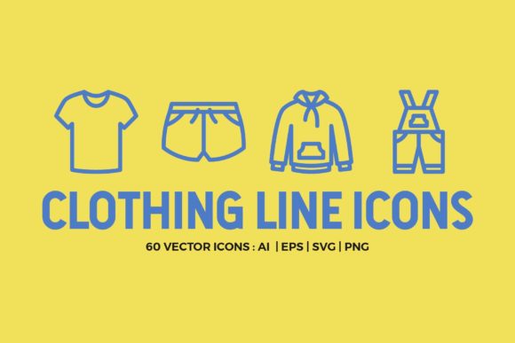 Clothing Line Icons: A Versatile Design Resource for Creatives and Businesses