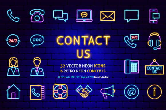 Contact Us Neon: A Retro-Style Design Solution for Modern Projects
