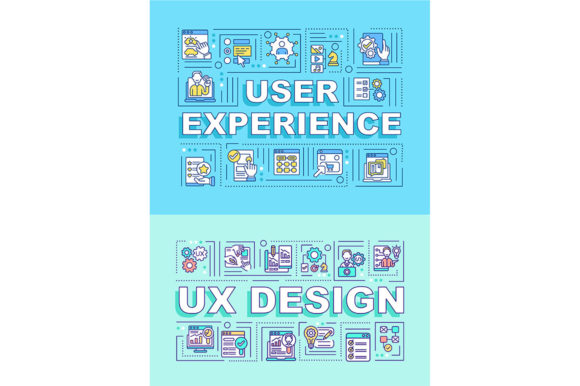 Enhancing Visual Communication with the User Experience Word Concepts Banner Set