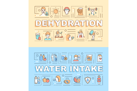 Maximizing Creativity and Efficiency with the Water Intake Word Concepts Banner Bundle
